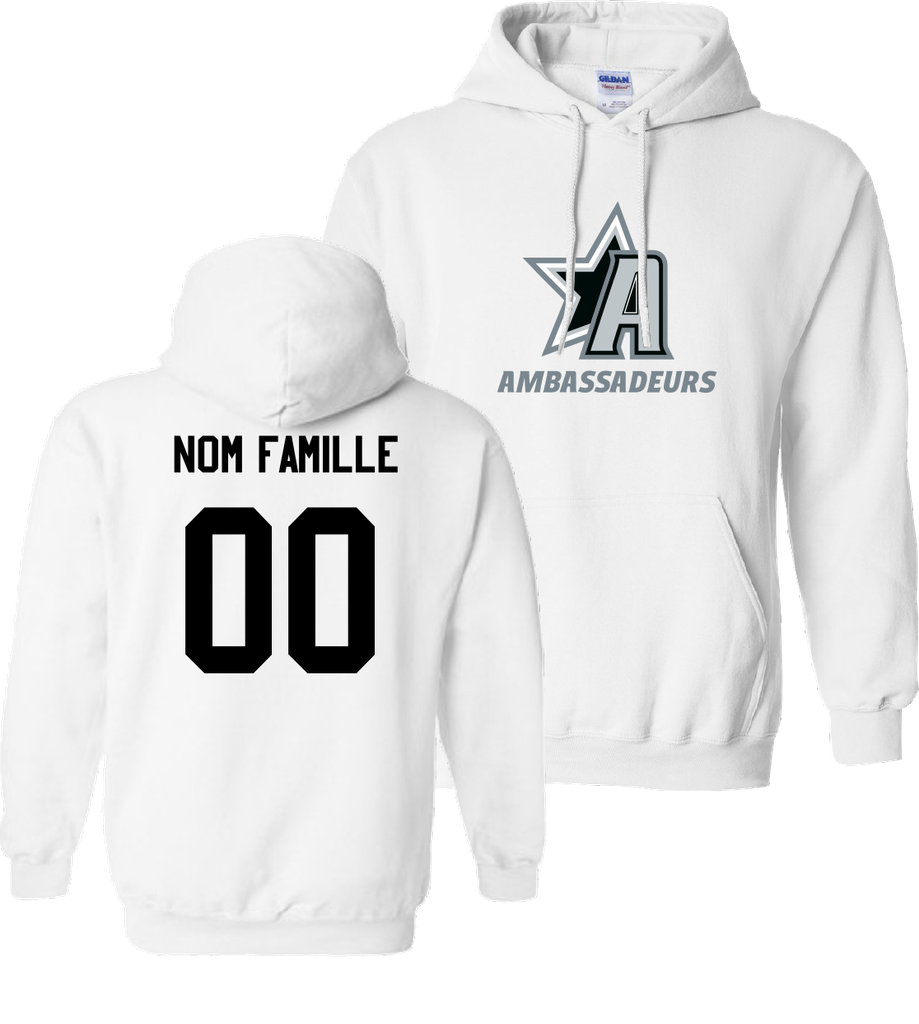 HOCKEY DE LA VALLÉE - 18500B Molleton à capuchon enfants - DTF. DTF-1181 (AV) - TR. TS-1000 (DOS)