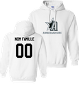 HOCKEY DE LA VALLÉE - 18500 Molleton à capuchon unisexe - DTF. DTF-1181 (AV) - TR. TS-1002 (DOS)