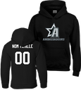HOCKEY DE LA VALLÉE - 18500 Molleton à capuchon unisexe - DTF. DTF-1181 (AV) - TR. TS-1002 (DOS)