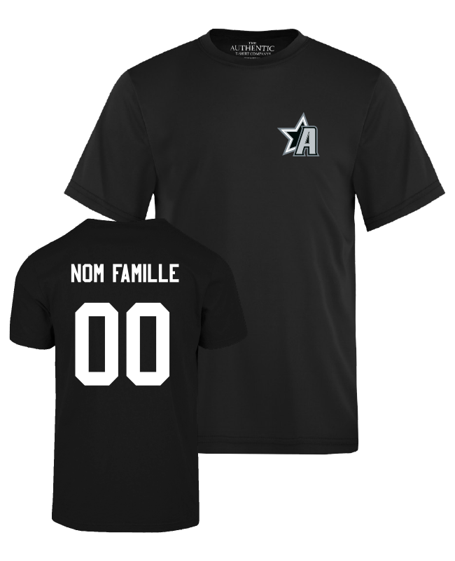 HOCKEY DE LA VALLÉE - Y350 T-shirt  Pro Team junior (NOIR) - DTF. DTF-330 (AVG) - TR. TS-1000 (DOS)