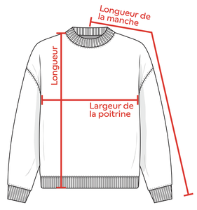 Charte de grandeur L0540Y (XS-JR à XL-JR)